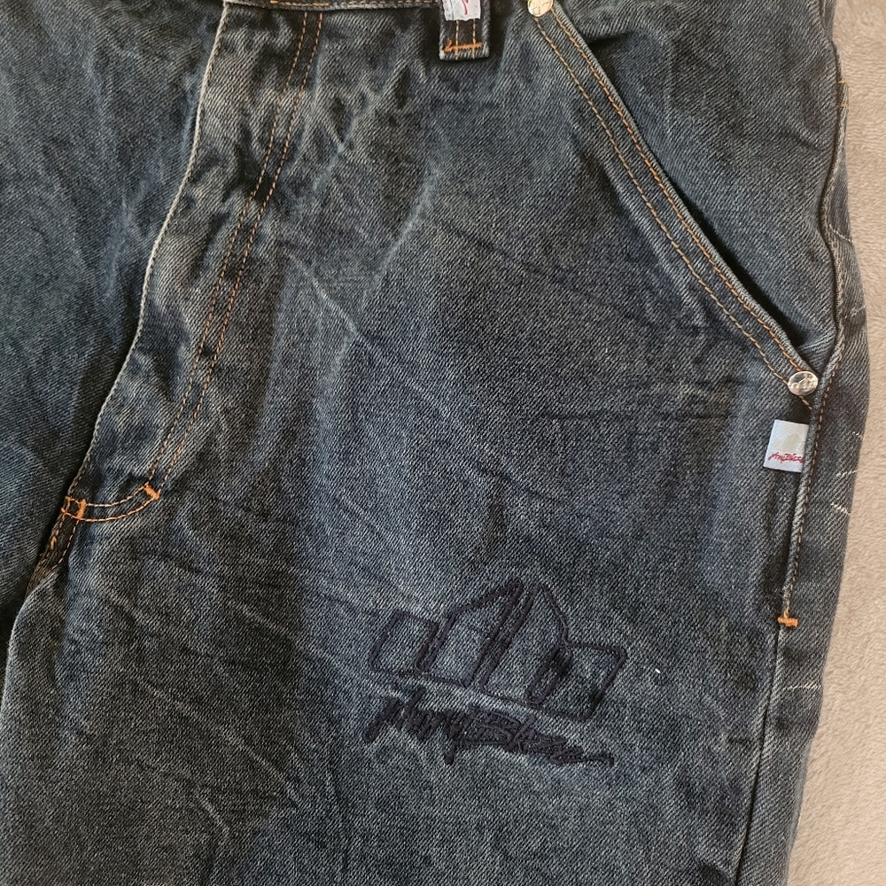 Vintage Johnny Blaze Mens Wide Leg Jeans 32 Baggy Hip Hop Skater - Picture 8 of 15
